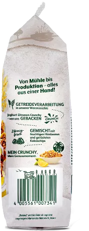 Knuspriges Bio-Müsli: Mein Crunchy Himbeer-Zitrone | Bohlsener Mühle