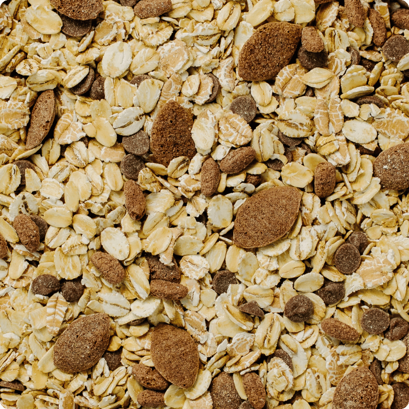 Mischung aus Haferflocken und knusprigen Keksen von Bohlsener Mühle.