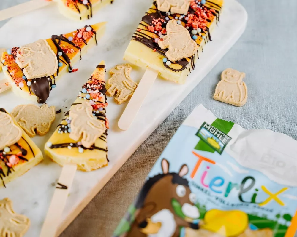 Bohlsener Mühle Bio-Kekse in Tierform auf Dessertpops.