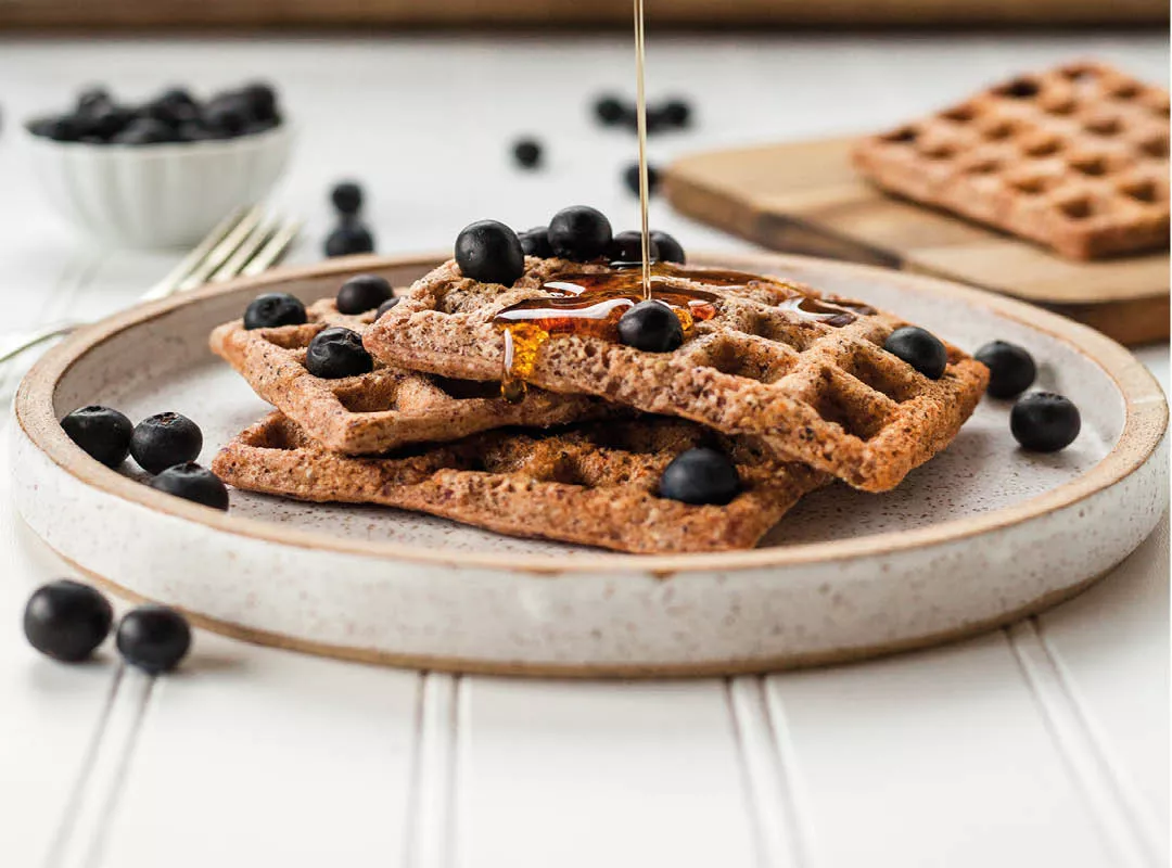 Waffeln mit Porridge-Basis 