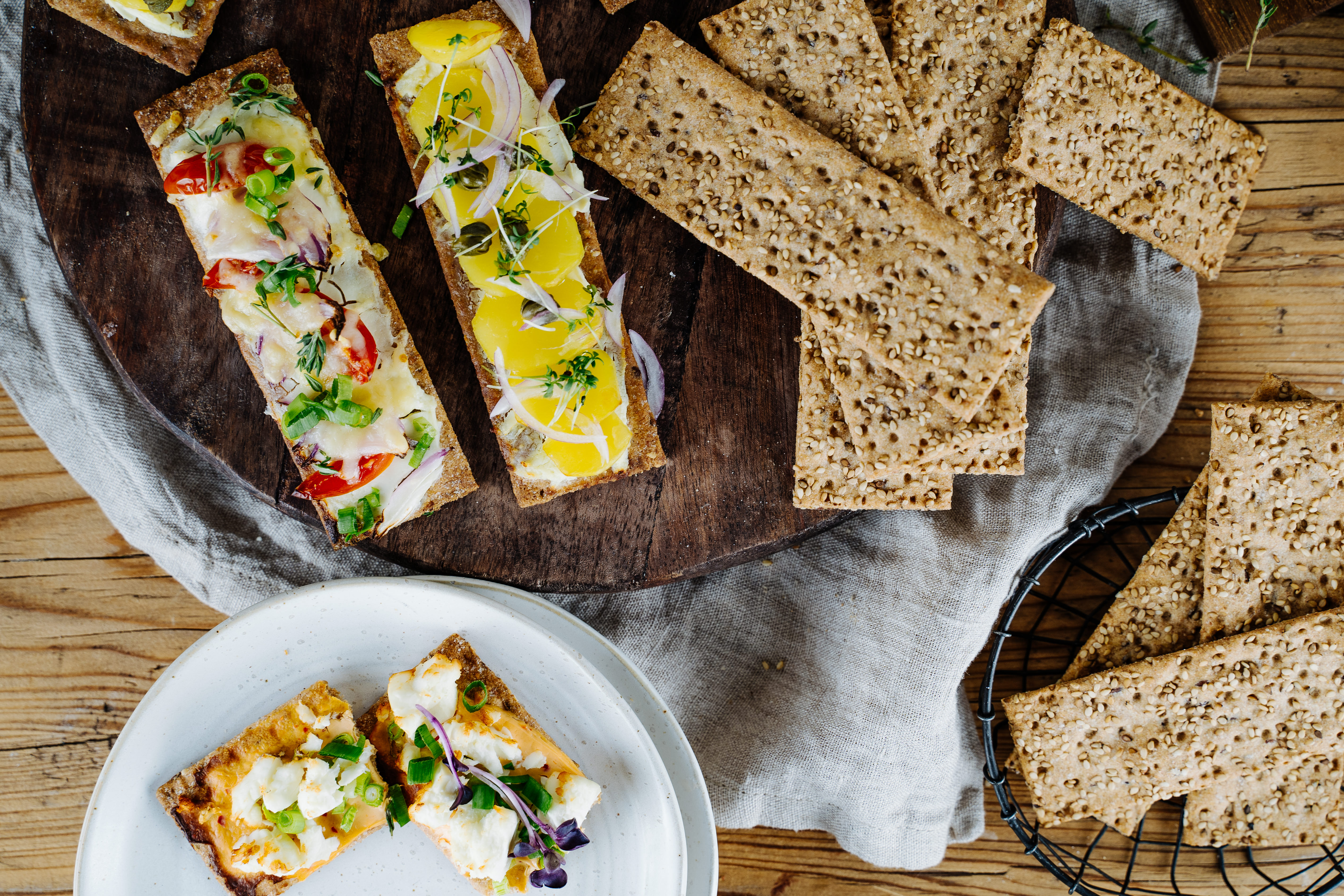 Snäckebrot Flammkuchen