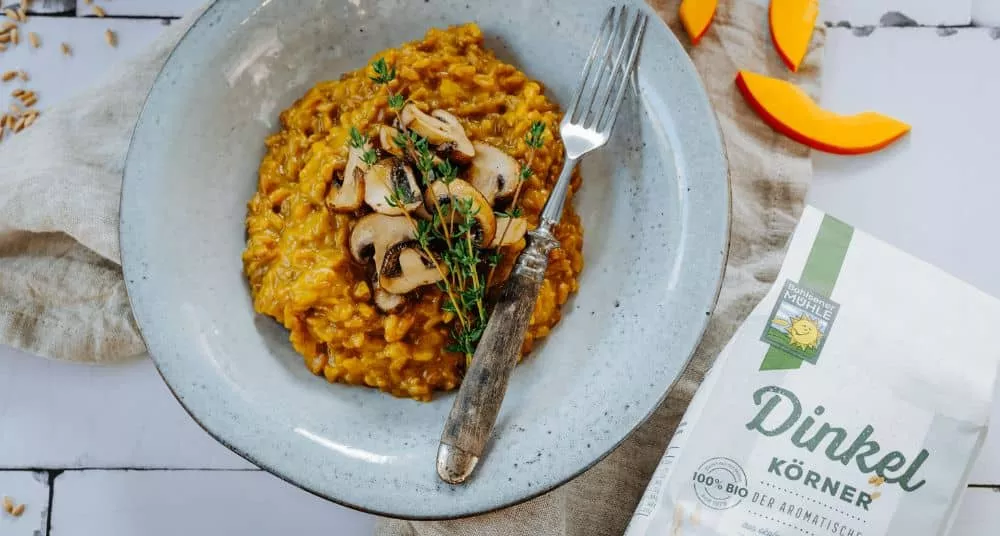 Dinkel-Kürbis Risotto