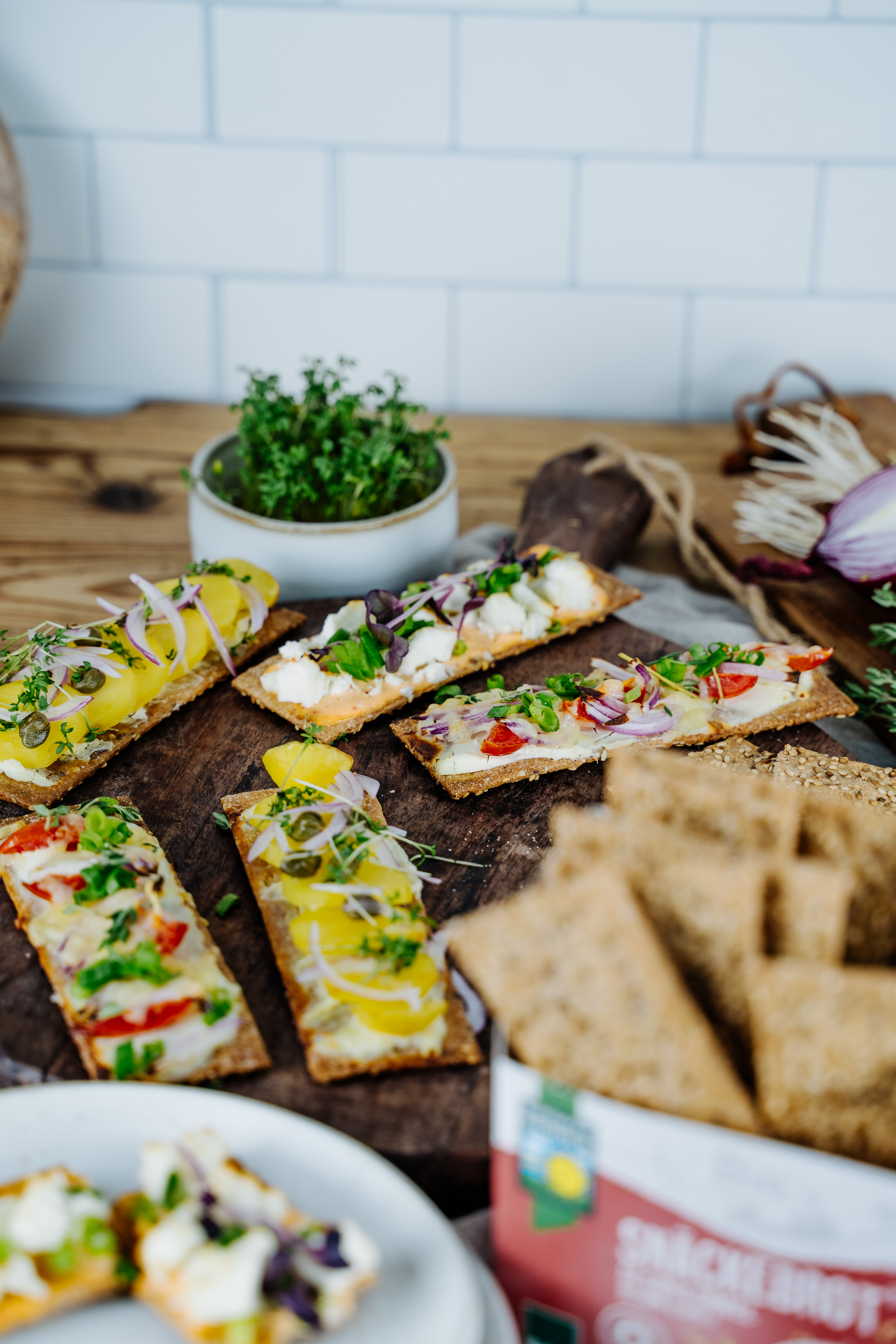 Snäckebrot Flammkuchen