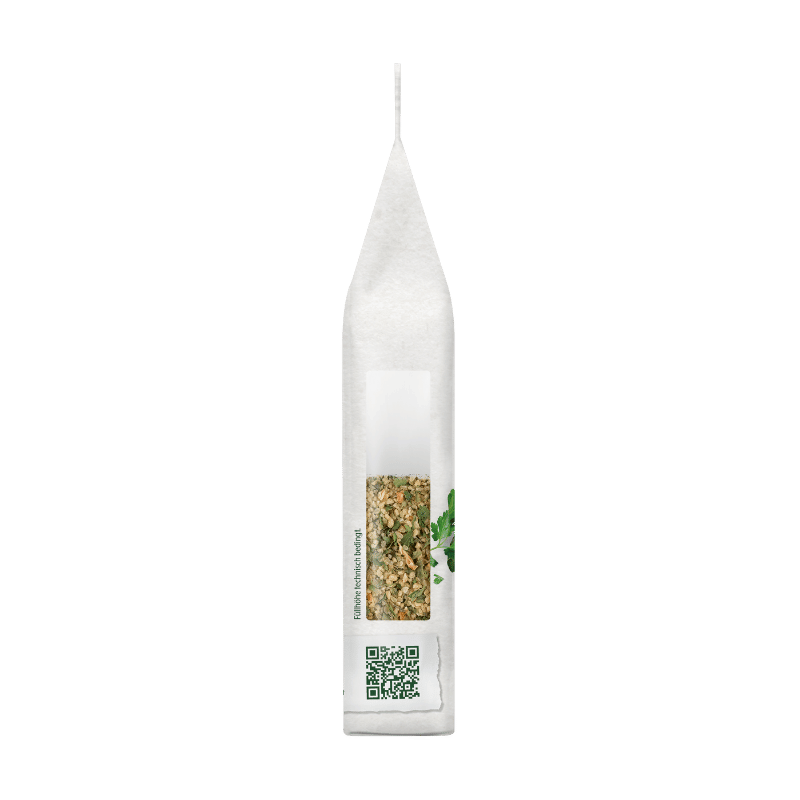 Bohlsener Mühle Kräuter-Mischung in einer transparenten Verpackung.