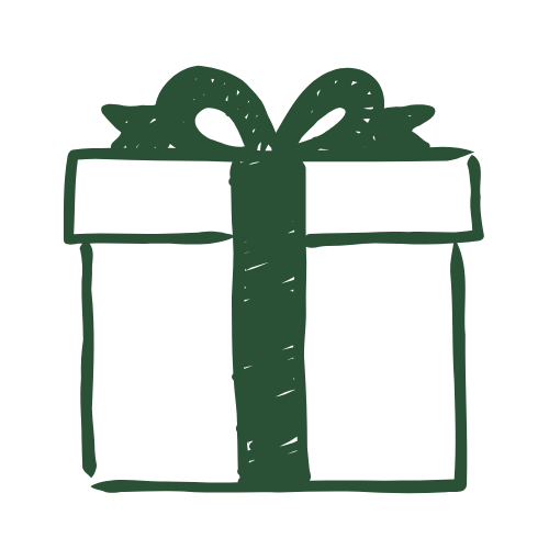 Geschenkbox mit Schleife, ideal für Bohlsener Mühle Produkte.