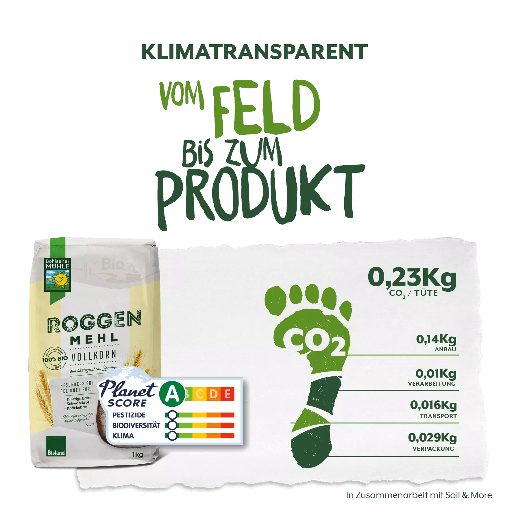 Roggenvollkornmehl 1 kg - online kaufen