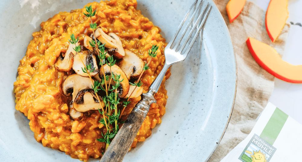 Dinkel- Kürbis Risotto Rezept | Bohlsener Mühle