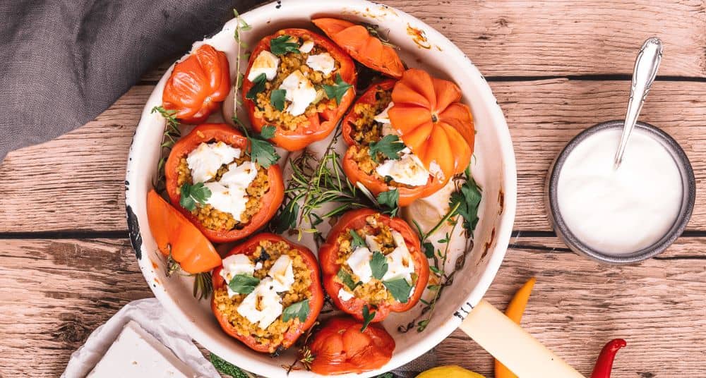 Gefüllte Fleischtomaten - Rezept von der Bohlsener Mühle