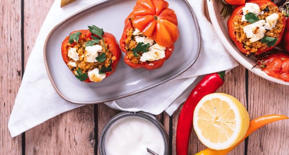 Gefüllte Fleischtomaten - Rezept von der Bohlsener Mühle